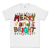 White Merry And Bright Classic Tee - FaDigitalArtStudio