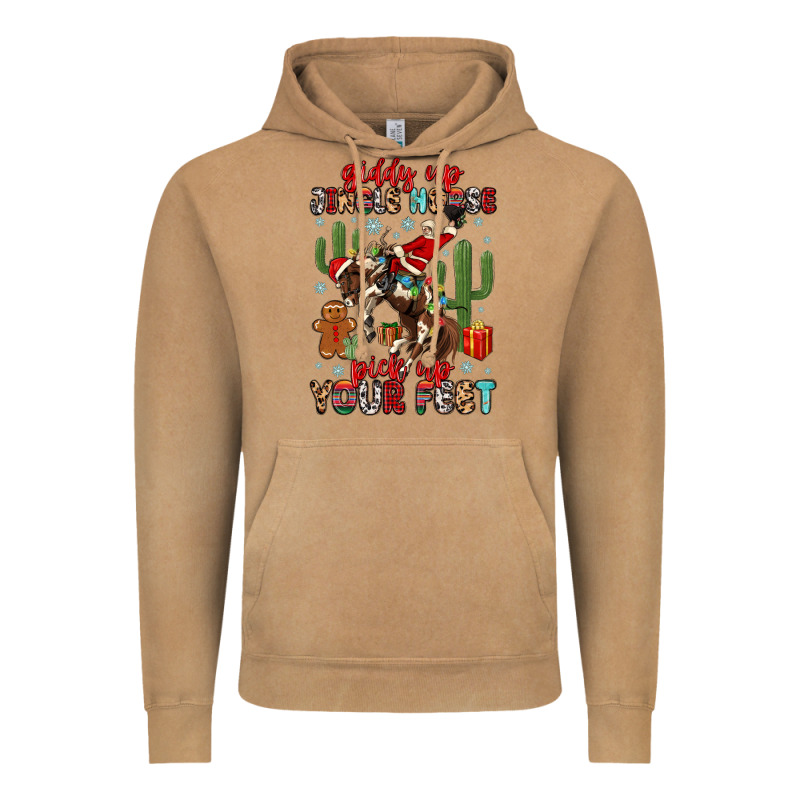 Giddy Up Jingle Horse Pick Up Your Feet Vintage Hoodie by MaliasSmallBusiness | Teevron