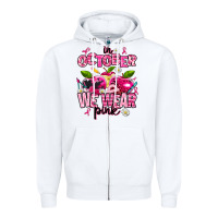 White in october we wear pink teachers Zipper Hoodie - AdoDesignShop