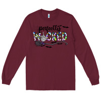 Burgundy Perfectly Wicked Long Sleeve Tee - CowhideDigitalArt