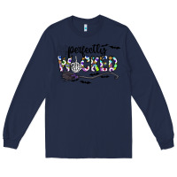 Navy Perfectly Wicked Long Sleeve Tee - CowhideDigitalArt
