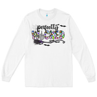 White Perfectly Wicked Long Sleeve Tee - CowhideDigitalArt