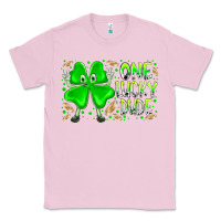 Bubblegum Pink one lucky dude Classic Tee - RacoonDesign