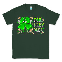 Sports Green one lucky dude Classic Tee - RacoonDesign