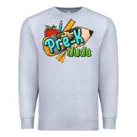Heather Grey pre k dude Premium Sweatshirt - Jasminsmagicworld