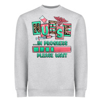 Heather Grey nurse in progress please wait Heavyweight Sweatshirt - RanaPortraitStore
