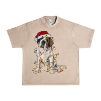 French Oak saint bernard with christmas lights Urban Heavy Tee - RanaPortraitStore