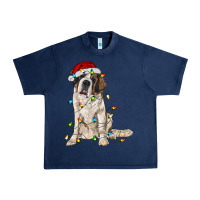 Navy saint bernard with christmas lights Urban Heavy Tee - RanaPortraitStore