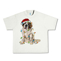 Pistachio saint bernard with christmas lights Urban Heavy Tee - RanaPortraitStore