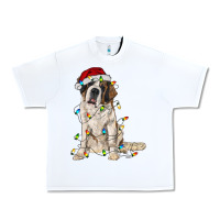 White saint bernard with christmas lights Urban Heavy Tee - RanaPortraitStore