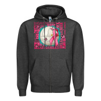 Charcoal Heather pink out breast cancer volleyballs Zipper Hoodie - AdoDesignShop