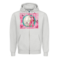 Dove Grey pink out breast cancer volleyballs Zipper Hoodie - AdoDesignShop