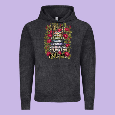 She Is Mom Vintage Hoodie Designed By Jahusdesignshop