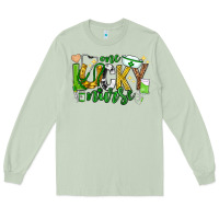 Matcha st patricks day one lucky nurse Long Sleeve Tee - Neo Western