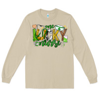 Mushroom st patricks day one lucky nurse Long Sleeve Tee - Neo Western