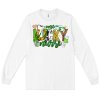 White st patricks day one lucky nurse Long Sleeve Tee - Neo Western