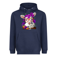 Navy Cute baby lamb halloween Heavyweight Hoodie - Jasminsmagicworld