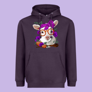 Cute Baby Lamb Halloween Heavyweight Hoodie Designed By Jasminsmagicworld