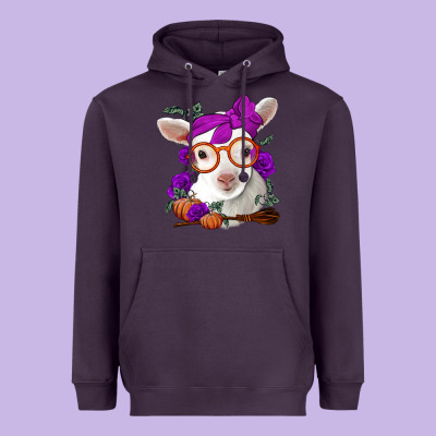 Cute Baby Lamb Halloween Heavyweight Hoodie Designed By Jasminsmagicworld