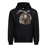 Black navajo churro sheep head Urban Hoodie - LillyAllenDesigns
