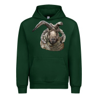 Forest Green navajo churro sheep head Urban Hoodie - LillyAllenDesigns