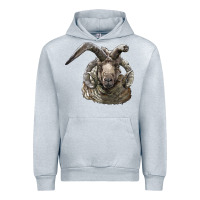 Heather Grey navajo churro sheep head Urban Hoodie - LillyAllenDesigns