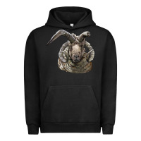 Pigment Black navajo churro sheep head Urban Hoodie - LillyAllenDesigns