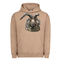 Pigment Burro navajo churro sheep head Urban Hoodie - LillyAllenDesigns