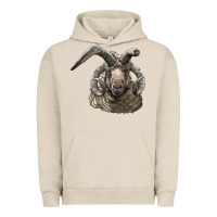 Pigment French Oak navajo churro sheep head Urban Hoodie - LillyAllenDesigns