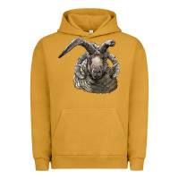 Pigment Peanut Butter navajo churro sheep head Urban Hoodie - LillyAllenDesigns