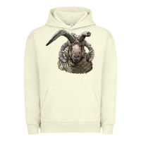 Pigment Pistachio navajo churro sheep head Urban Hoodie - LillyAllenDesigns