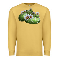 Antique Gold blossfeldia cactus Premium Sweatshirt - LillyAllenDesigns