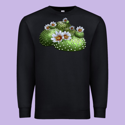 Blossfeldia Cactus Premium Sweatshirt Designed By Lillyallendesigns