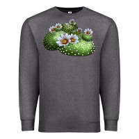 Charcoal Heather blossfeldia cactus Premium Sweatshirt - LillyAllenDesigns