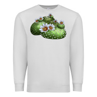 Dove Grey blossfeldia cactus Premium Sweatshirt - LillyAllenDesigns