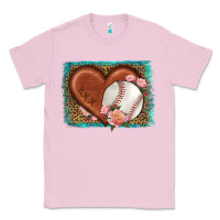 Bubblegum Pink western leopard baseball heart Classic Tee - HRA Design Shop