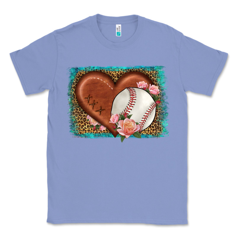 Western Leopard Baseball Heart Classic Tee by HRA Design Shop | Teevron