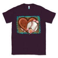 Plum western leopard baseball heart Classic Tee - HRA Design Shop