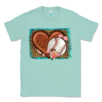 Seafoam western leopard baseball heart Classic Tee - HRA Design Shop