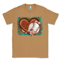 Toasted Coconut western leopard baseball heart Classic Tee - HRA Design Shop