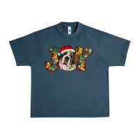 Midnight Navy Saint Bernard Christmas joy, Urban Heavy Tee - RanaPortraitStore