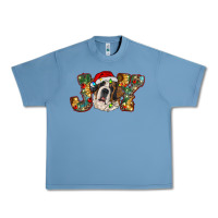 Pebble Blue Saint Bernard Christmas joy, Urban Heavy Tee - RanaPortraitStore