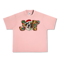 Salmon Saint Bernard Christmas joy, Urban Heavy Tee - RanaPortraitStore