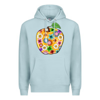 Blue Mist colorful flora apple teacher Premium Hoodie - NancyCooperArtShop