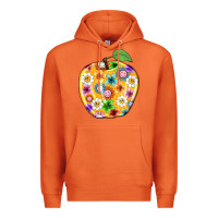 Carrot colorful flora apple teacher Premium Hoodie - NancyCooperArtShop