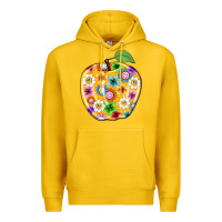 Lemon colorful flora apple teacher Premium Hoodie - NancyCooperArtShop