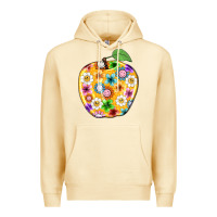 Pina Colada colorful flora apple teacher Premium Hoodie - NancyCooperArtShop