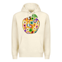 Sandshell colorful flora apple teacher Premium Hoodie - NancyCooperArtShop