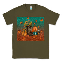 Army Green fall tumbler Classic Tee - RanaPortraitStore