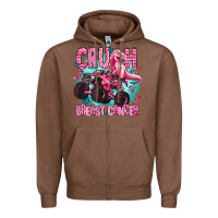 Chestnut crush breast cancer Zipper Hoodie - AdoDesignShop